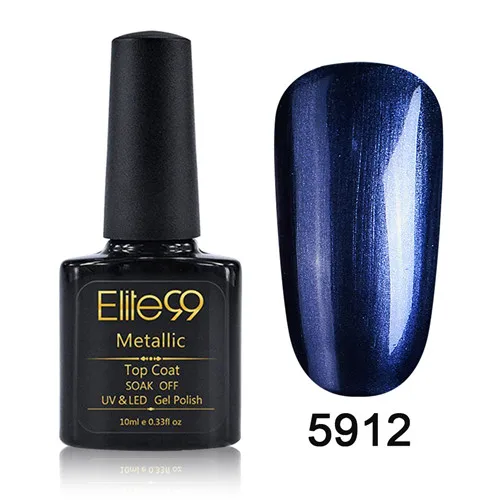 5912 Elite99 Гель-лак УФ Vernis металлическое усиленное верхнее покрытие Базовое покрытие 10 мл Гель-лак для ногтей Маникюрный гель лак для ногтей - Цвет: 5912