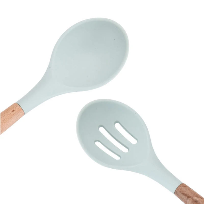 9 шт. кухонные инструменты набор кухонной посуды силиконовая деревянная ручка