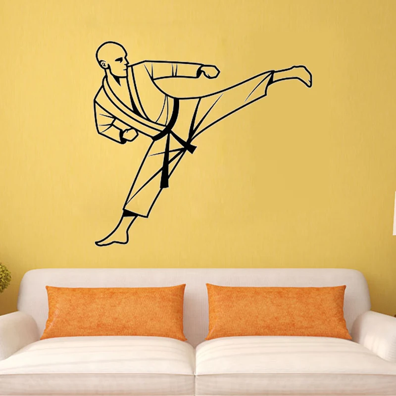 ZOOYOO Karate Wall Decal Vinyl Sticker Art Decor Bedroom Design Mural Martial Arts Home Room Decoration Wallpaper | Дом и сад