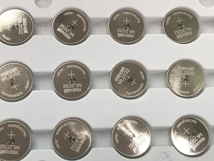 Оригинальные перезаряжаемые литиевые батареи Maxell ML2032 3 в 4 шт./лот|button battery|maxell