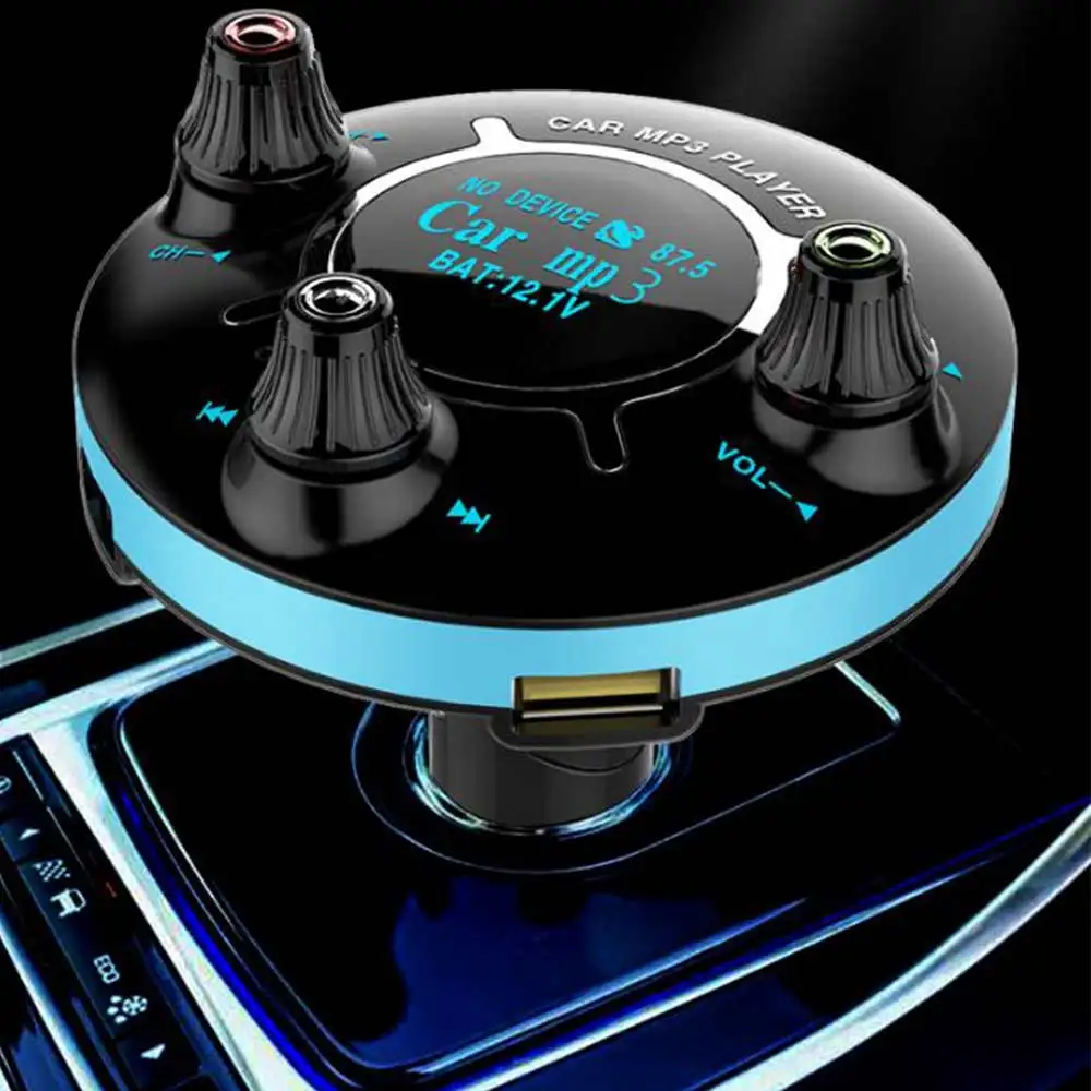 12В 24В беспроводной Bluetooth FM передатчик модулятор громкой связи автомобильный