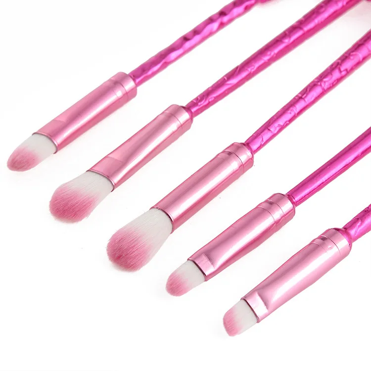 5 шт. набор кисточек для макияжа с металлической ручкой в стиле русалки контурный