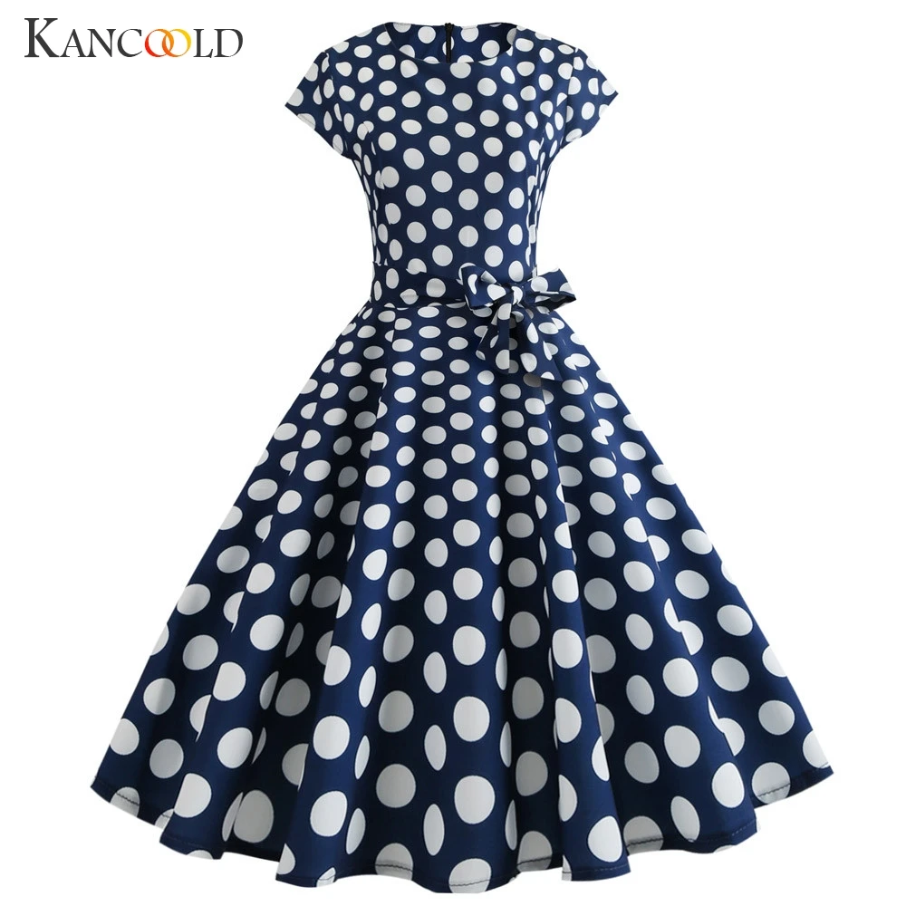 KANCOOLD платье Для женщин Винтаж Bodycon Короткий рукав повседневные платья ретро Вечеринка Пром Свинг Мода Новое платье Для женщин 2019JAN30