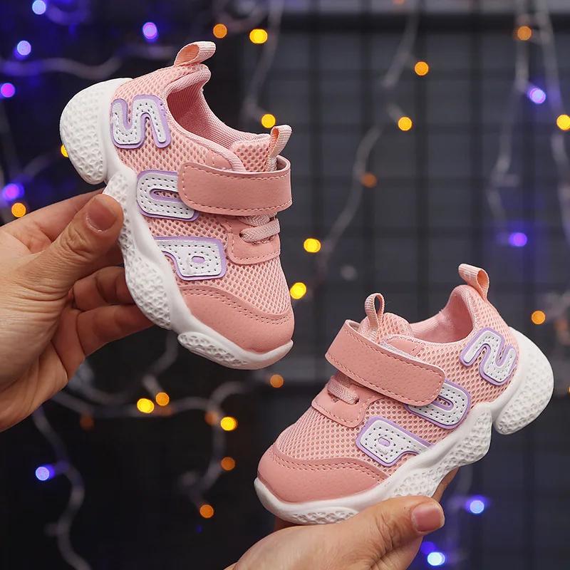 2019 весна и осень Новый Мальчики Спортивная обувь для девочек буквы Повседневная