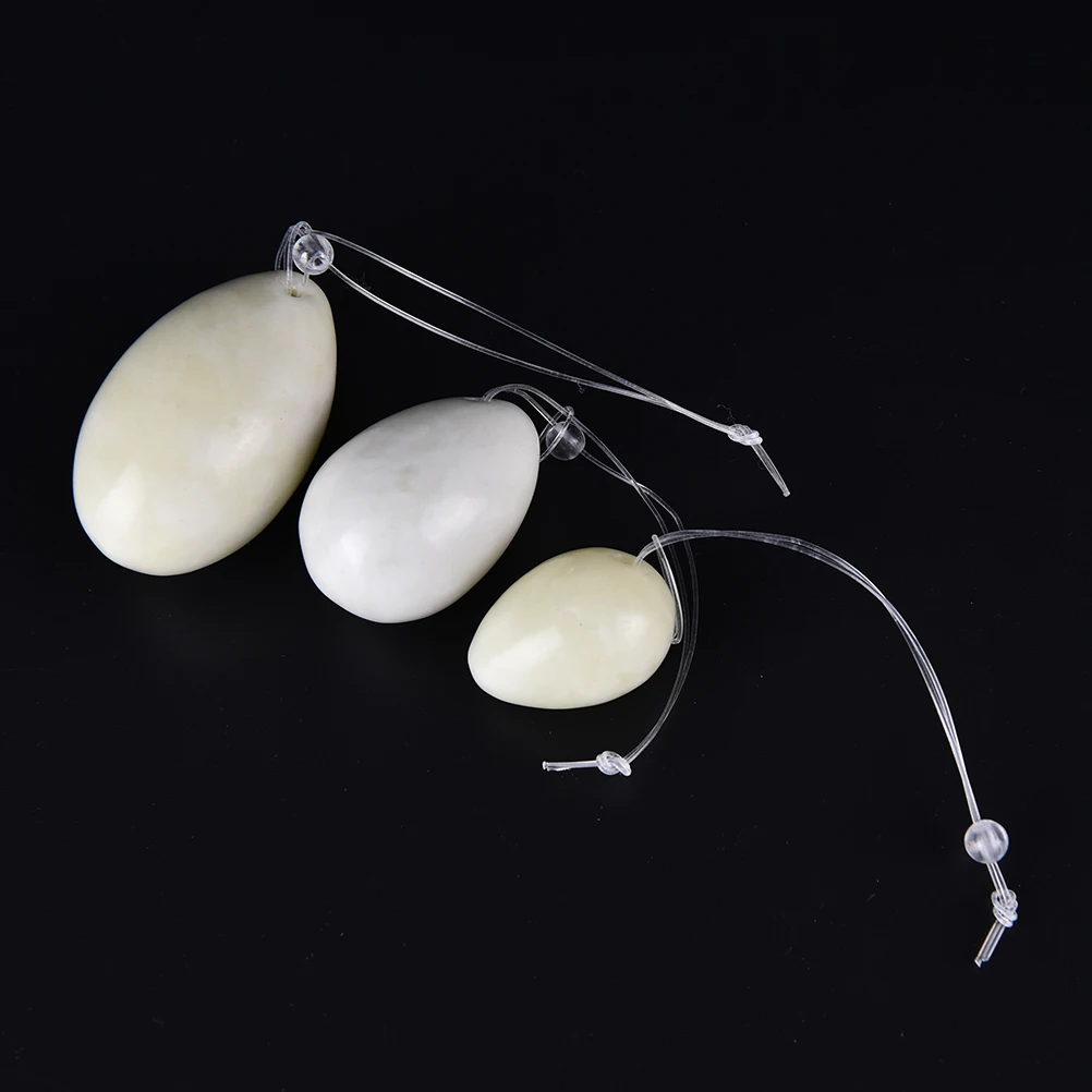 3 шт./компл. яйцо из натурального нефрита для упражнений кегеля шт. в 1 наборе мышцы