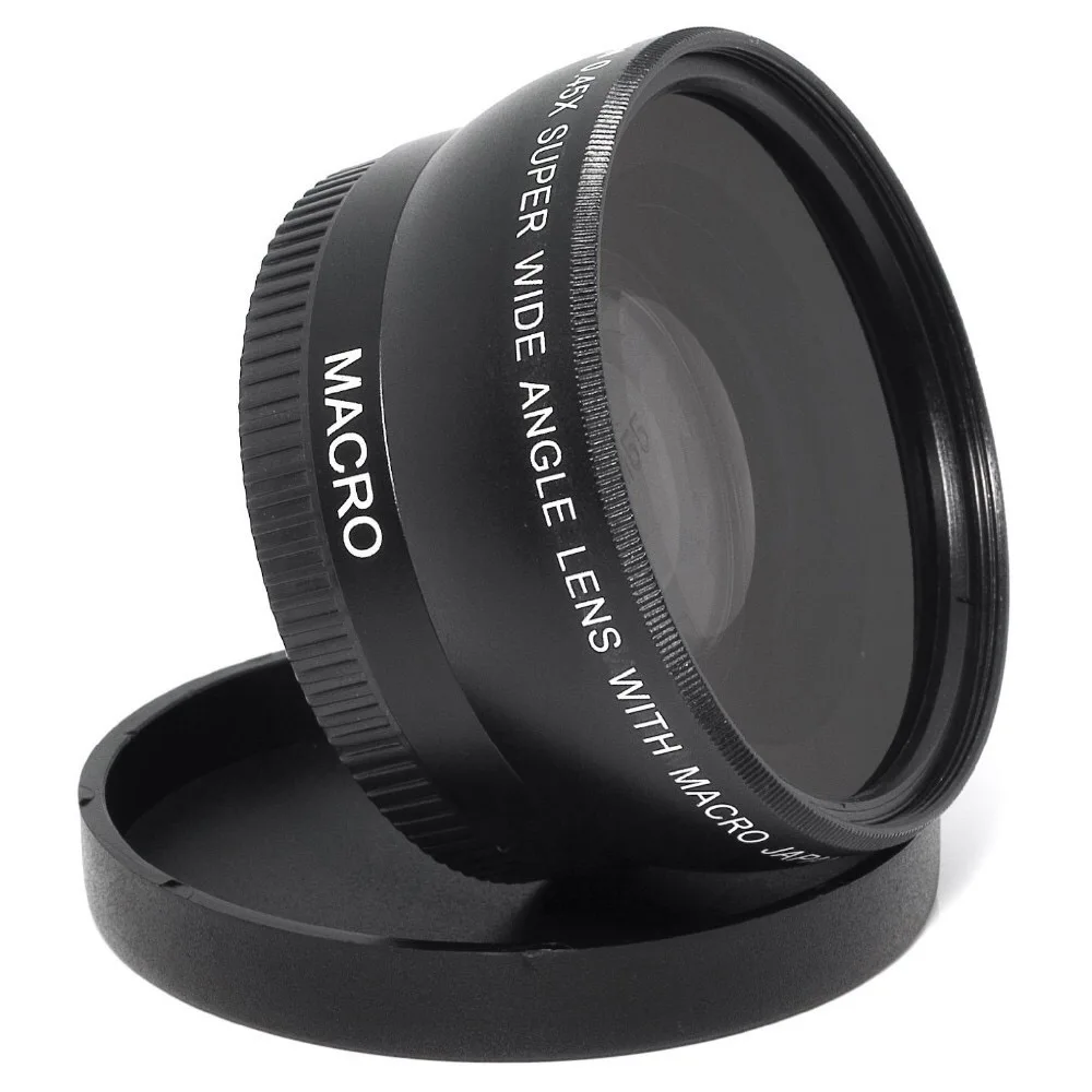 55 мм 0.45x Широкий формат объектив+ макро-объектив для Sony Alpha A77 A280 A290 A380 A390 A580 A590 DSLR Камера с мешком объектива