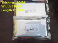 size 9068135 3 7v 12000mah lithium polymer battery with board for tablet pcs free shipping