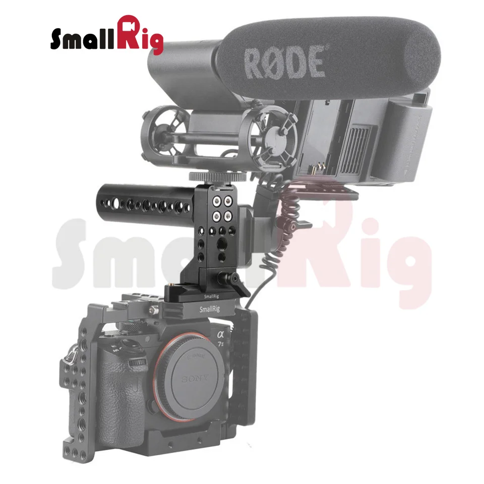 SmallRig DSLR камера ручка универсальная рукоятка NATO Ручка Комплект Топ ручка с 70 мм NATO рельсы и Холодный башмак на верхней части-2003