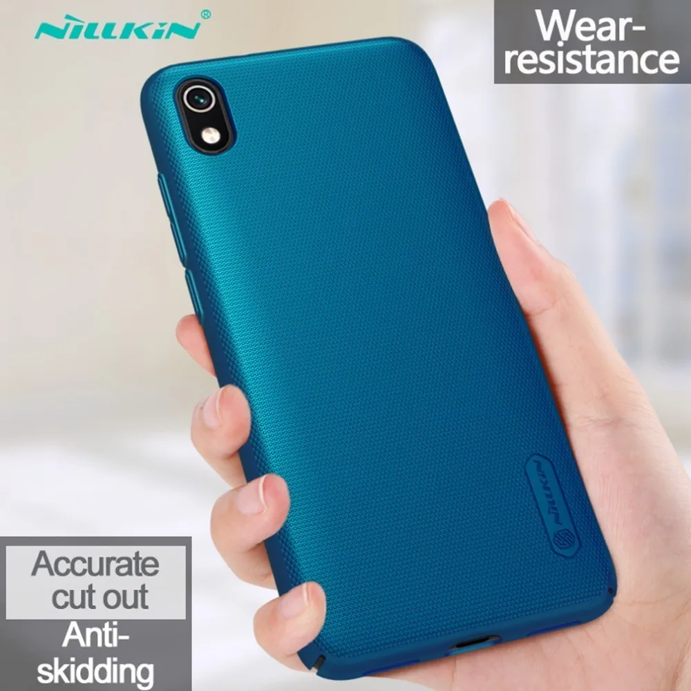 Blue Для Xiaomi Redmi 7A чехол 5,4" Nillkin матовый защитный пластиковый чехол для Xiaomi Redmi 7A с держателем для телефона - Цвет: Blue