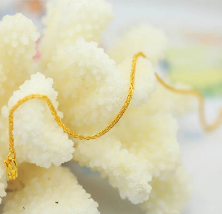 Браслет цепочка из чистого 24 каратного желтого золота 2 11 г|bracelet 925|bracelet cottonbracelet sparkle |