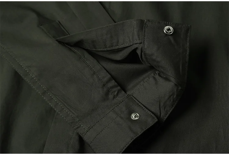 Новые осенние модные брендовые Для мужчин Костюмы Slim Fit Для мужчин рубашка с длинными рукавами Для мужчин однотонные хлопковые Повседневное Для мужчин рубашка социальной S2143