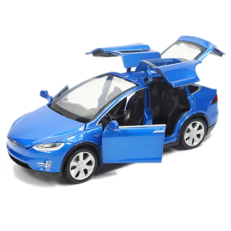 Новый 1:32 Tesla модель X сплава автомобиля модельные листы и игрушечные машинки