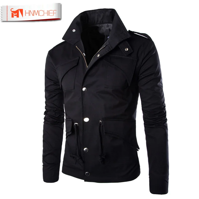 Мужская куртка-бомбер на молнии с воротником-стойкой | одежда