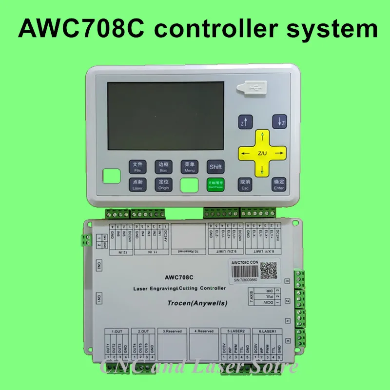 Карта системы управления лазером Co2 Awc708c Lite лазерная гравировка Torcen anywells система