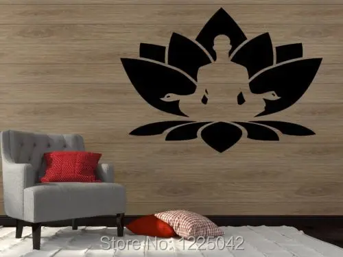 Виниловая наклейка на стену дома Наклейка Настенная в виде цветка лотоса