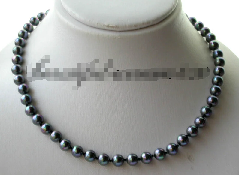 Ожерелье с перламутровым жемчугом и круглыми павлинами z1823 17 &quot8 мм|necklace free