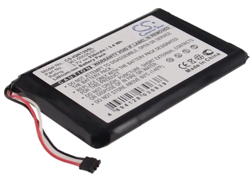 Аккумулятор Cameron Sino 930mah для GARMIN Nuvi 1200 1205 1205W 1250 1255W 1260 1260W 140T 150T 2595LM 2595LMT 361-00035-01 |