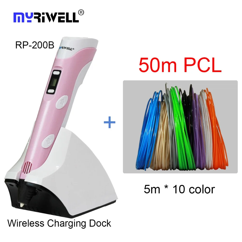 RP 200B Myriwell 3D Ручка 4 го поколения Встроенный аккумулятор Беспроводная зарядка DIY