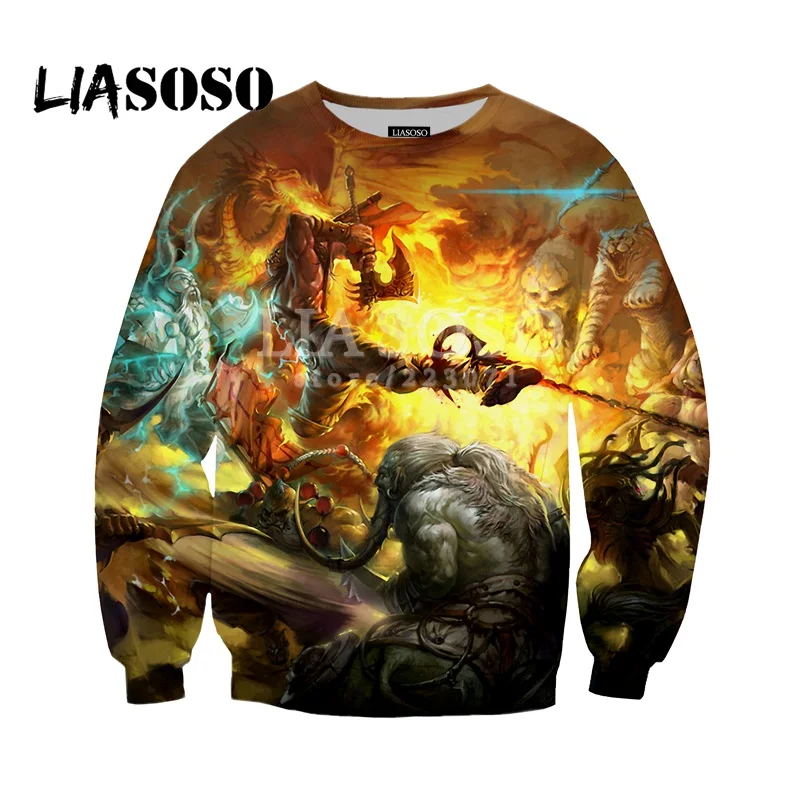 Мужская и Женская Повседневная Толстовка LIASOSO свитшот с длинным рукавом