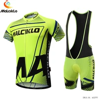 malciklo flour yellow pro team cycling set 2019 breathable mixed material mtb bicicleta bike jersey ciclismo ropa cycling kit