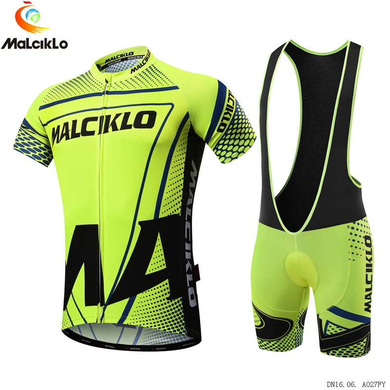 Набор для велоспорта Malciklo Flour Yellow Pro Team набор дышащий смешанный материал MTB Bicicleta