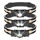 Светодиодный налобный фонарь Sanyi XML-L2, USB-интерфейс для зарядки, велосипедный фонарь 18650, 6 режимов затемнения, налобный фонарь для кемпинга, рыбалки