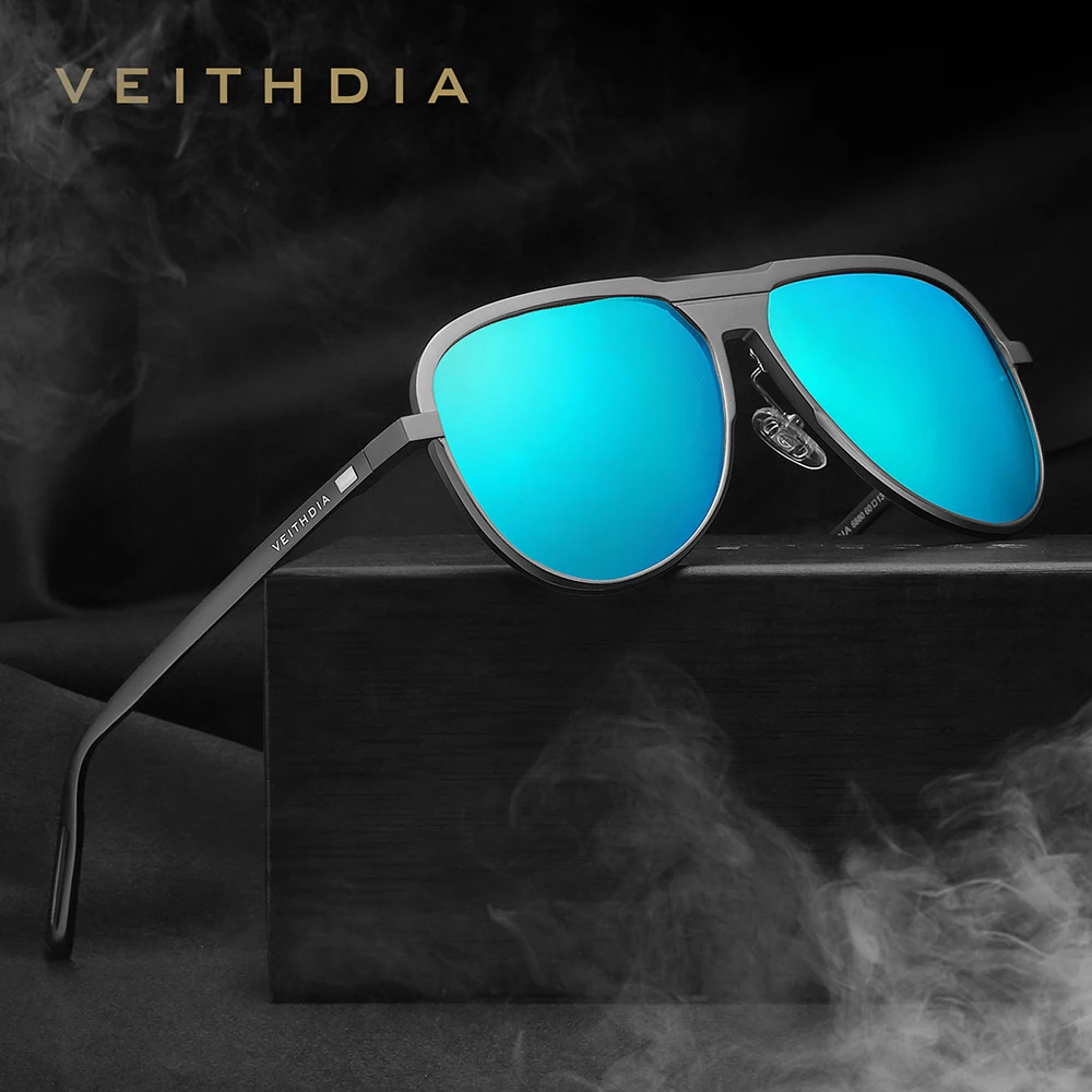 Мужские солнцезащитные очки VEITHDIA из алюминиево магниевого сплава с