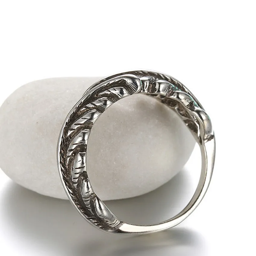 Высокое качество Серебряный Цвет Дамы Кольцо Открытие ретро модные ангельские