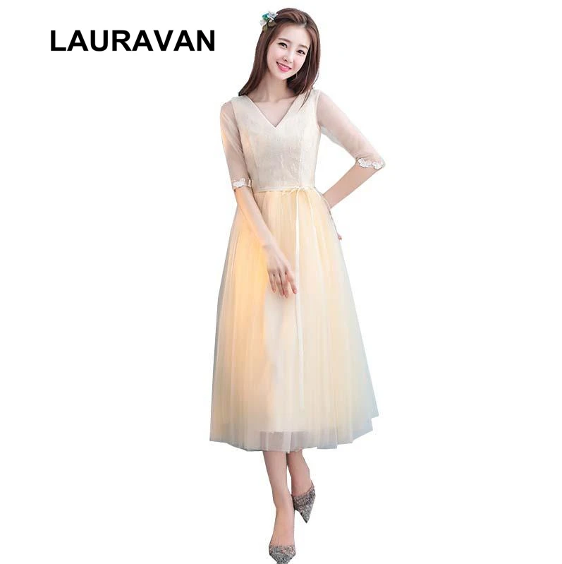 Robe de soiree/платье принцессы цвета шампанского для взрослых кружевное платье