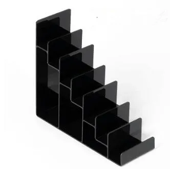 Seven-layers Black Семиуровневый акриловый стенд для кошелька, держатель для кошелька, высокое качество, для телефона, косметика, ювелирная полка, подставка для лака для ногтей - Цвет: Seven-layers Black