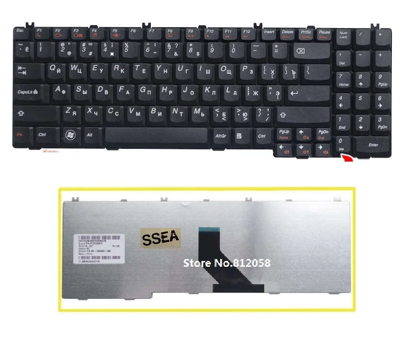 Клавиатура для ноутбука Lenovo B550 G550 G550A G555 G555A G550M G550S G555AX B560|ru keyboard|russian laptop keyboardlaptop