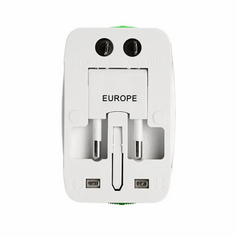 1 Набор универсальный международный переходник 2 USB порта для путешествий по