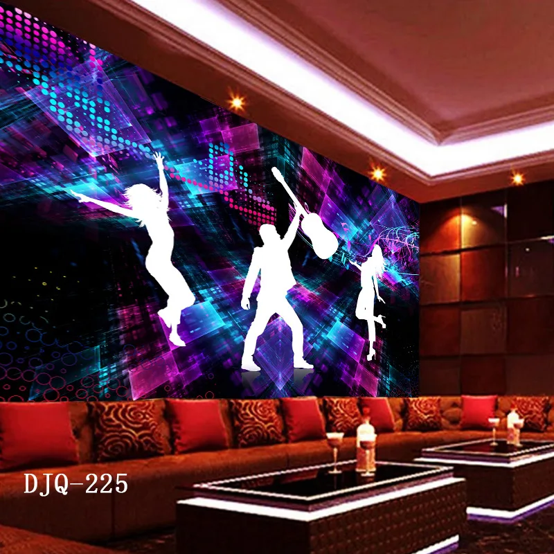 3d индивидуальные большие бесшовные Настенные обои KTV ночной клуб Музыка бар