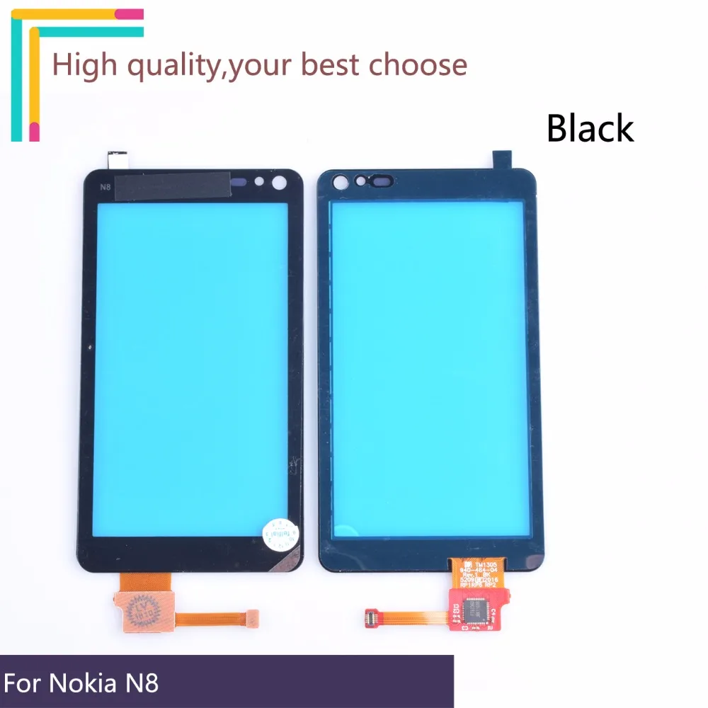 Новинка 3," для Nokia N8 сенсорный экран Сенсорная панель дигитайзер Переднее стекло Внешний объектив сенсорный экран без lcd черный