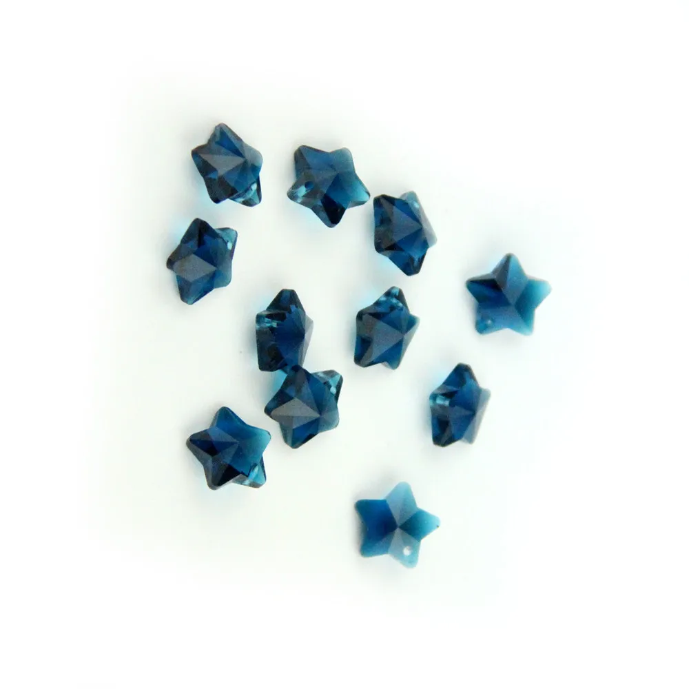 Красивые 2000 шт. 14 мм циркониевые синие хрустальные Звездные бусины в одном