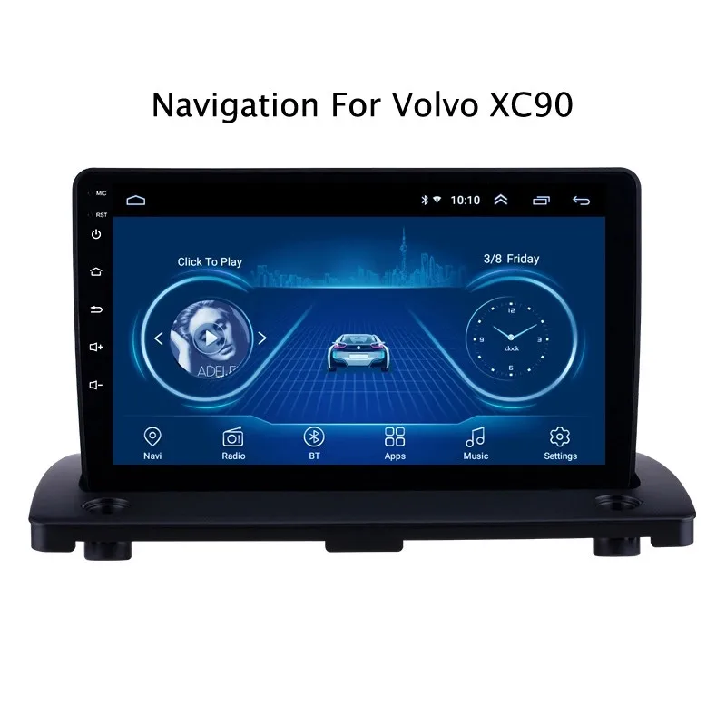 Ectwodvd 9 дюймов Andriod 8 1 Автомобильный gps навигация для Volvo XC90 2004 2014 DVD Мультимедийная