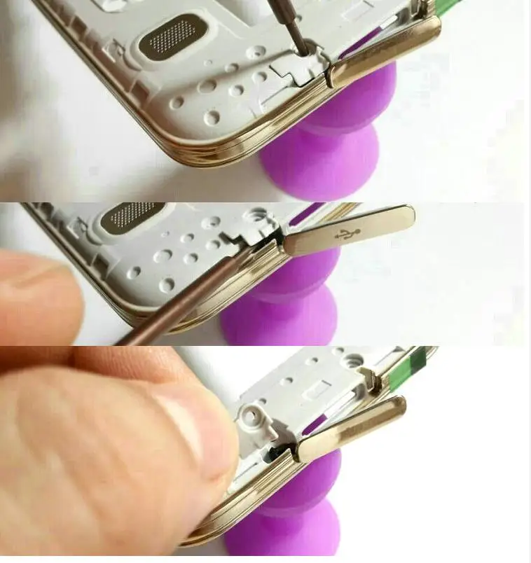 Оригинальная заглушка для USB разъема Samsung Galaxy S5 SV I9600 G900 G9005 G900A G900T.Цвета серебряный,золотой