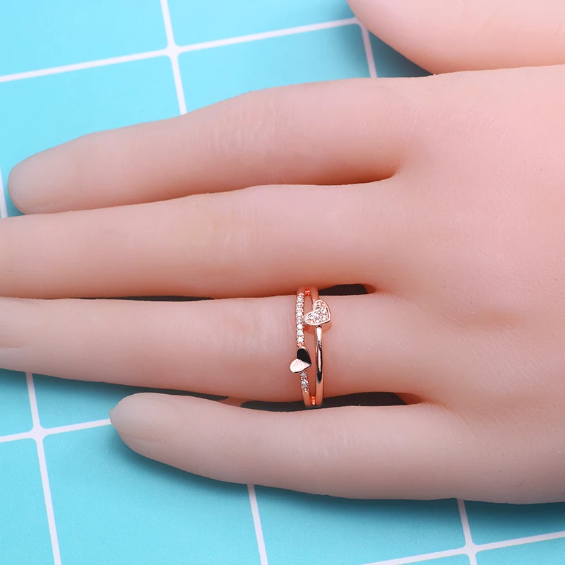 Модное и креативное кольцо в форме сердца души для пары ювелирные изделия
