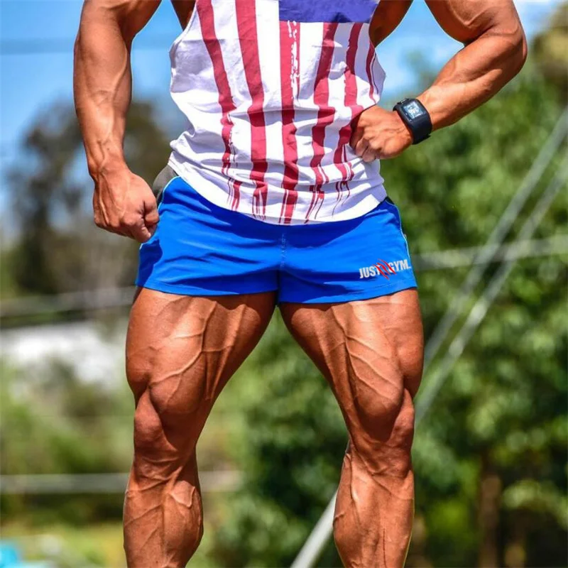 

2019 Summer Running Shorts Men Quick Dry Fitness Gym Shorts men Jogger Sport Bodybuilding and Fitness Shorts Size M-2XL
