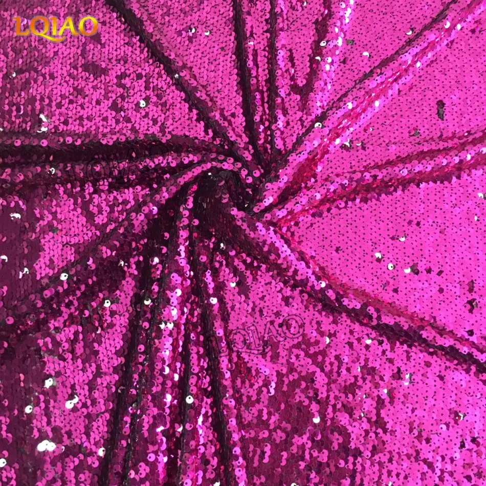 Реверсивный блесток Ткань Русалка Рыба Весы двухсторонней стрейч спандекс для DIY