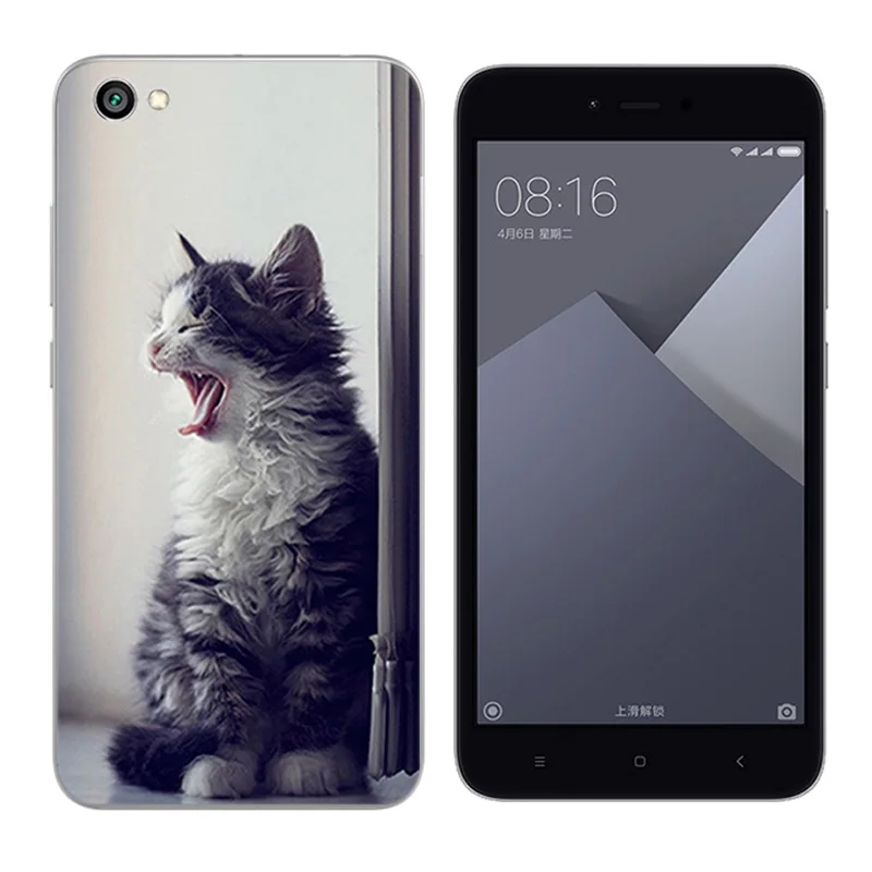 Soft Silicone for Xiaomi Redmi Note 5A BIG GUN Printing Back Phone Cover 5.5 inch Ultrathin Hongmi Capa |