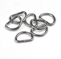 20 pieceslot 15mm metal d shaped buckle luggage metal d buckle d ring semicircle button bags mountaibackpack accessories