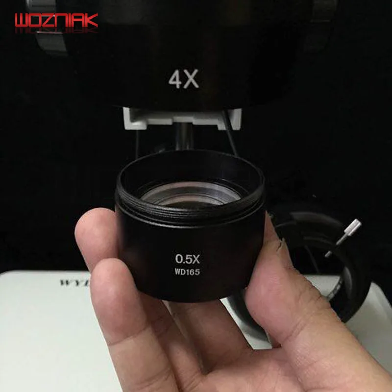 Микроскоп оттягивающий зеркальный микроскоп объективный объектив 0.7X 0.5X