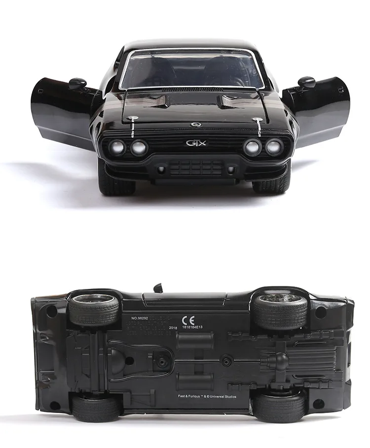 1:24 Плимут-GTX легкосплавный автомобиль Fate of The Furious Dodge Mustang модель автомобиля 4 открывающаяся дверная игрушка автомобиль игрушки для детей Подарки