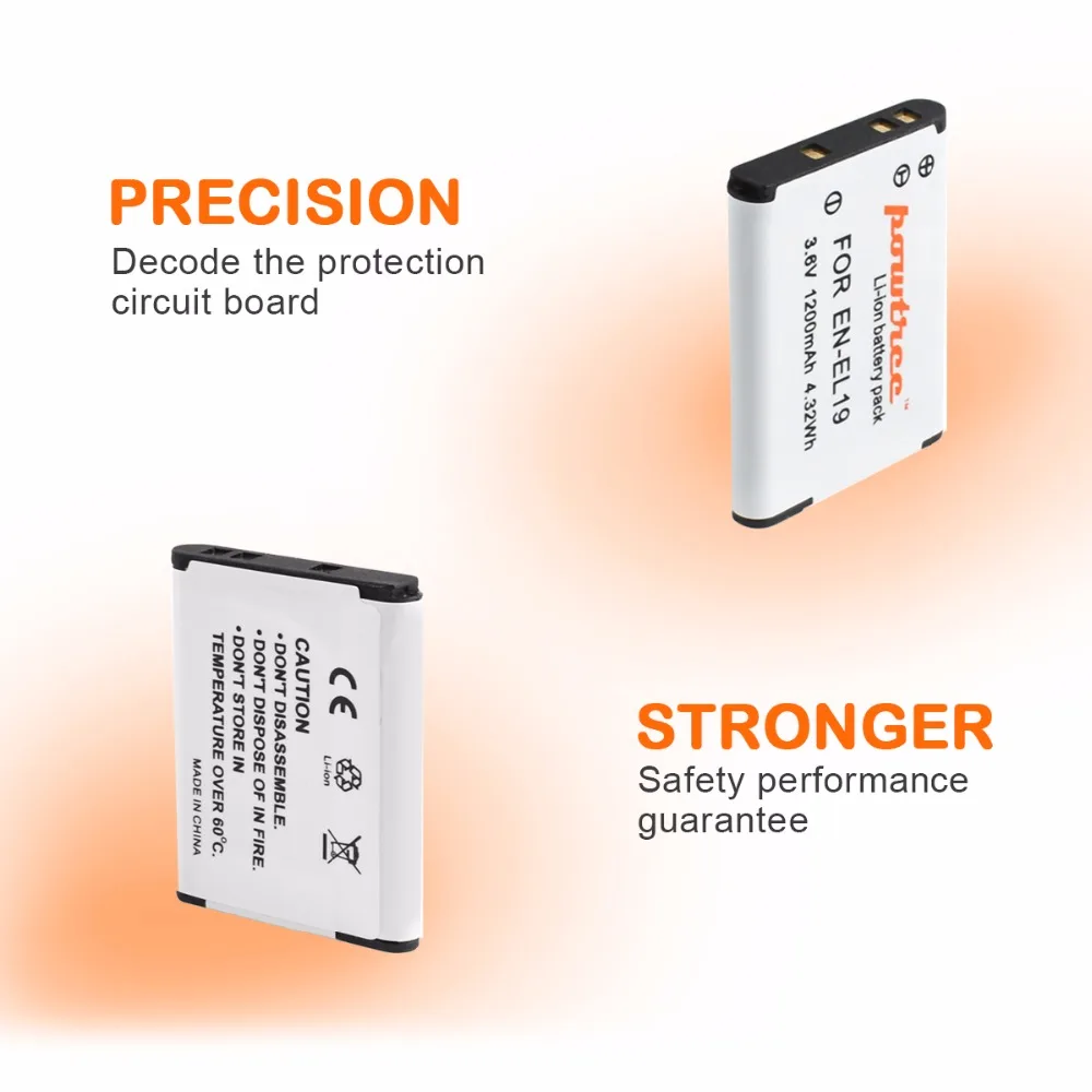 4X3 6 V 1200mAh литий-ионная EN-EL19 EN EL19 RechargeableBattery для Nikon S2500 S2600 S2700 S3100 S3200 S3300 S3500 S4100 S6500 L30 |