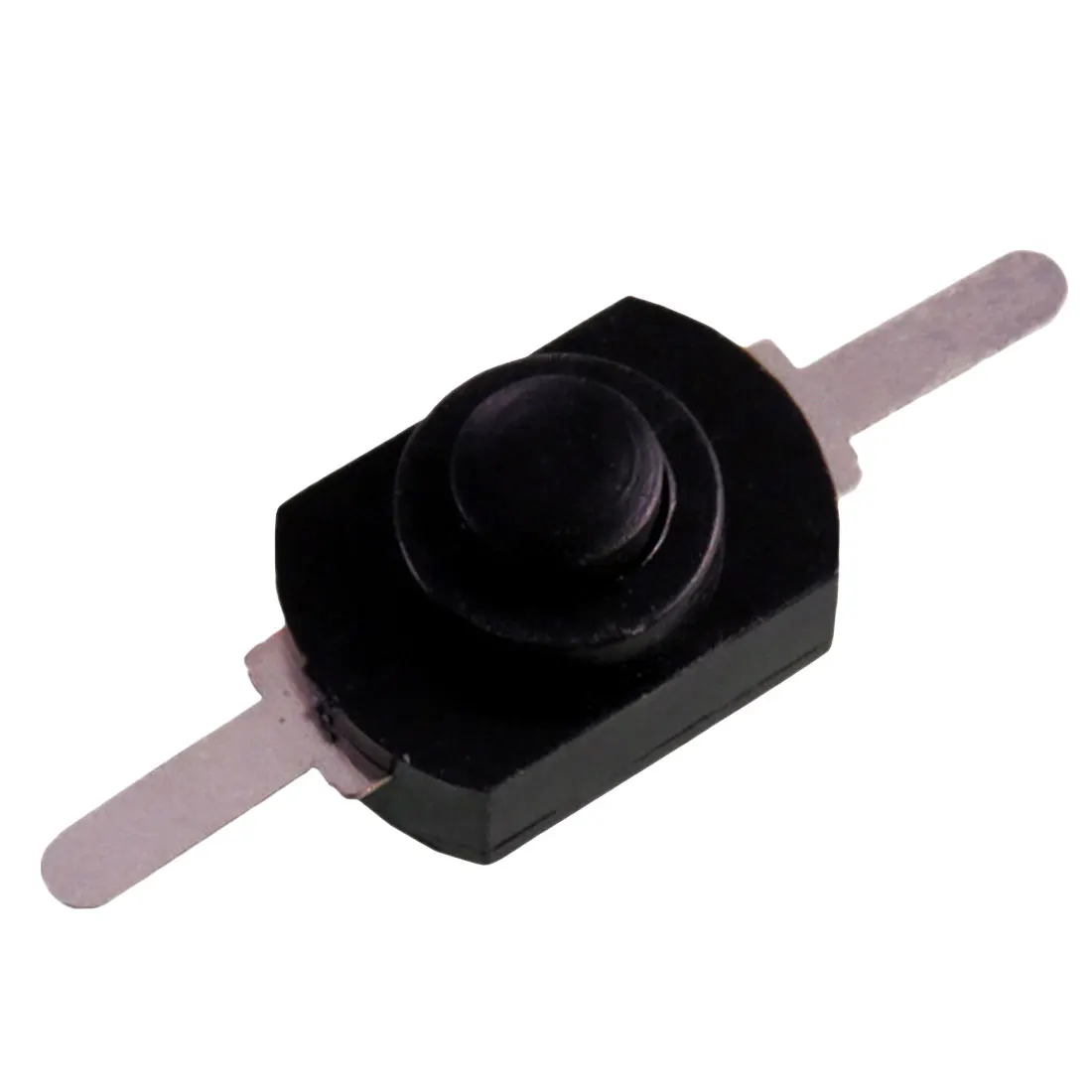 Black 1pcs Горячая Распродажа, 1 шт./5 шт./10 шт., 1 А, 30 В постоянного тока, 250 В, белый/черный, с фиксацией, вкл/выкл, мини-фонарь, кнопочный переключатель - Цвет: Black 1pcs