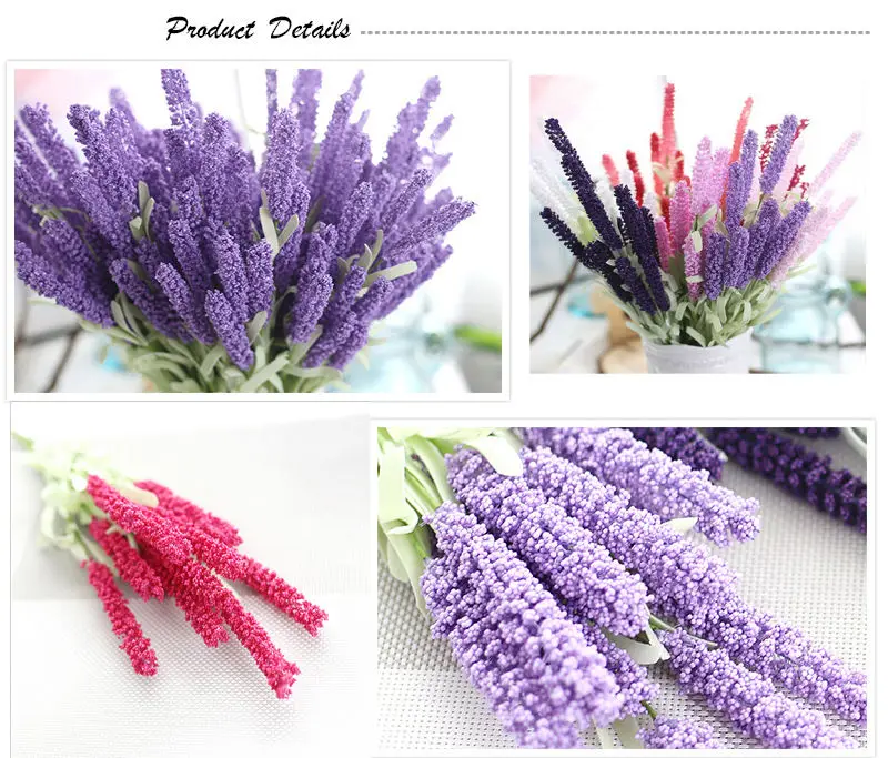 Романтика Прованс 12 головок/украшение для букета цветок лаванды шелковые