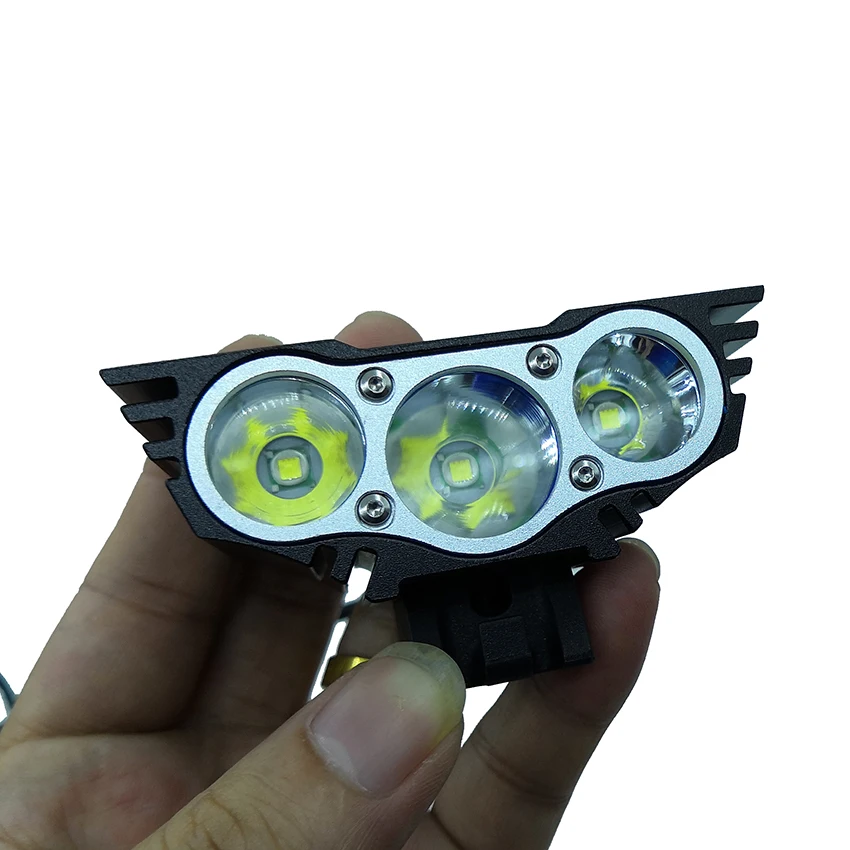 Перезаряжаемый аккумулятор 3xT6 светодиодный водонепроницаемый Luz Par велосипедный светильник передний велосипедный головной светильник 4 режима безопасности ночной велосипедный фонарь