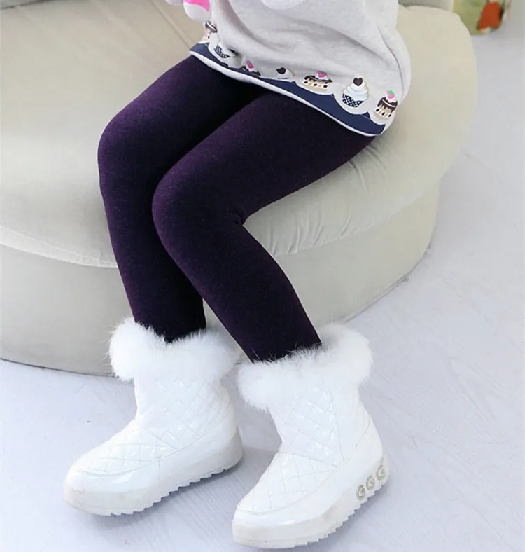 Популярные леггинсы для маленьких девочек хлопковые детские Леггинсы зимние