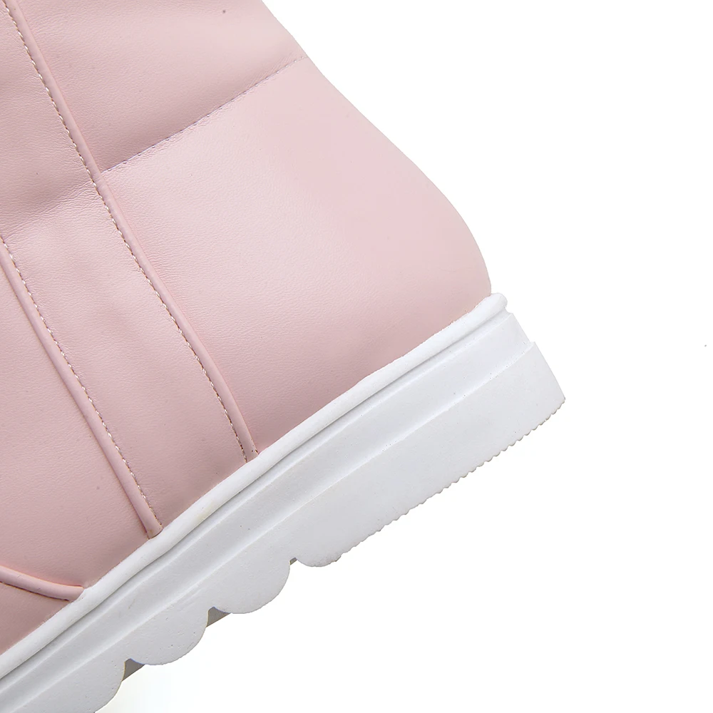 Women Snow Boots Woman Winter Shoes Mid Calf Warm Plush Lining High Quality Anti-skid Rubber Sole 2018 New Fashion SB273 | Обувь